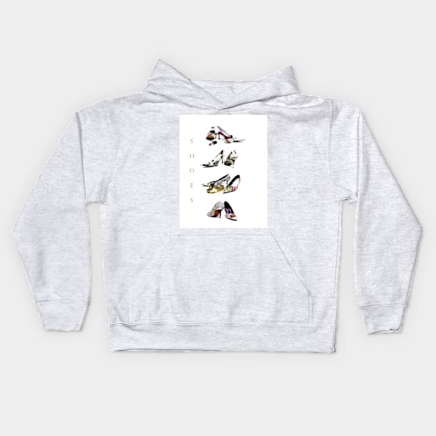 Shoes Kids Hoodie by johnwebbstock